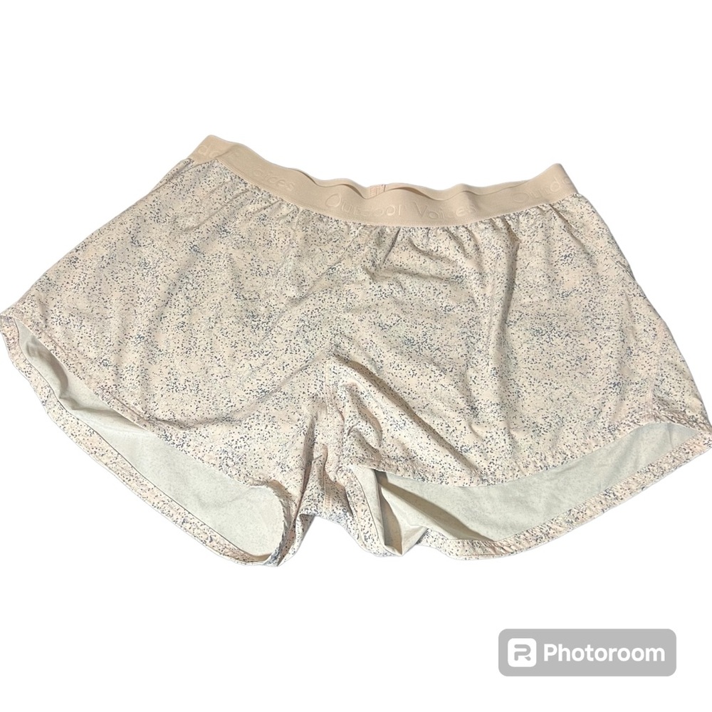 Outdoor Voices‎ Relay Running Activewear Shorts Pebble Pink Unlined  XL